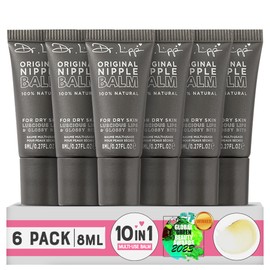 Dr. Lipp Original Lanolin Nipple & Lip Balm - 100% Natural - Multi-Purpose Moisturizer for Dry Skin, Lips, Hair, Cuticles, Beard & More - Allergen-Free - 0.27 Fl Oz (Pack of 6)