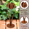Rusty Metal Decorative Tulip Flower Decorative Patina, 2