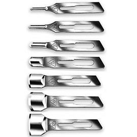 Kosmetex Hollow Chisel - Medi Blades for Scalpel Holder, Set of 10