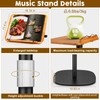 2 in 1 Dual-use Music Stand & Desktop Book Stand,