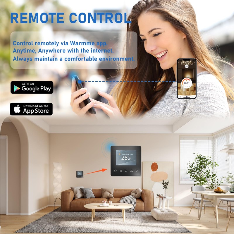 Underfloor Heating Thermostat Smart Temperature Controller Digital Proframmable Thermostat for