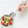 SHOWERORO 12pcs Stainless Steel Serving Spoons Long Handle Thickened Soup