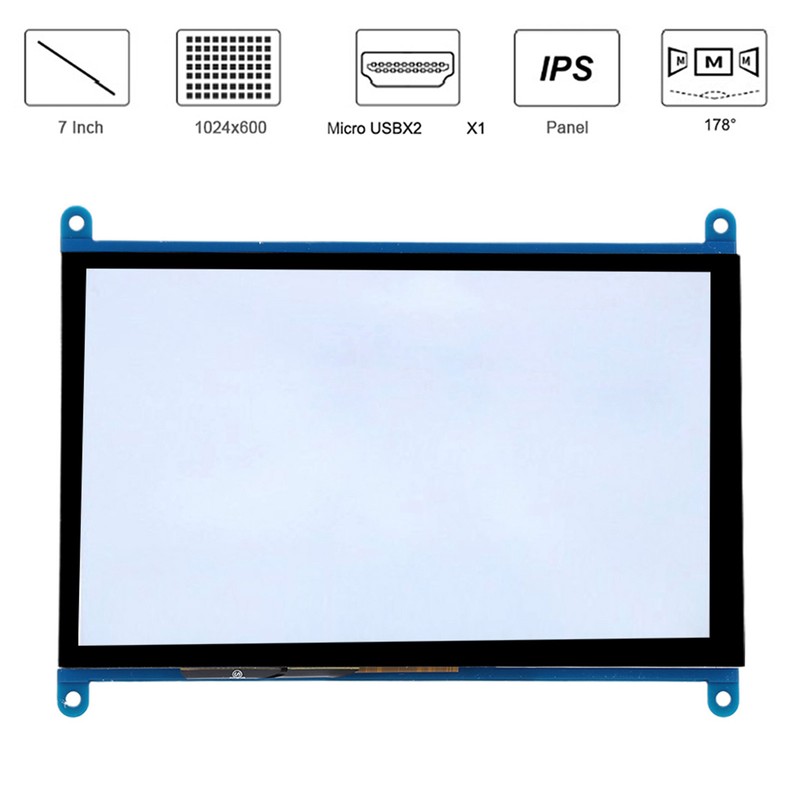 Display Screen for Raspberry Pi HD IPS 1024 X 600