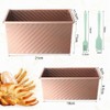 Bread Baking Mould with Lid, Rectangular Rose Gold, Toast Bread