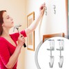 Blulu 10 Pcs Adjustable Picture Hangers J Hooks Mirror Hanging