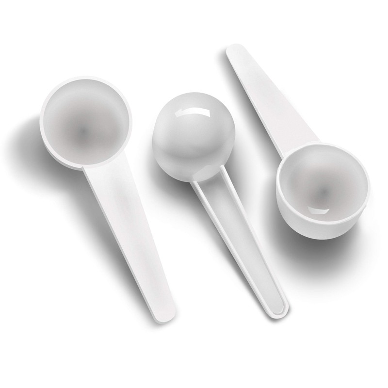 10 Gram 5 White Measuring Smidgen Micro Scoop 20 Ml