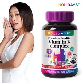 Holidays 홀리데이즈 비타민B 컴플렉스 90정 1병 3개월분 Holidays Vitamin B Complex 90 Tablets 1 Bottle 3-Month Supply