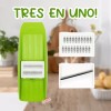 J.H. Company Rallador 3 En 1 Verduras Rebanador Manual Plano