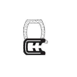 M M SEALS A005-5F Door Rubber Seal 0.69" Bulb Height x 0.21" Grip Range x 0.55" U Height (5 Feet)