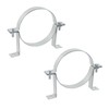 Pastlla 2 Pcs 5.98 Inch Steel Adjustable Pipe Bracket Clamp,