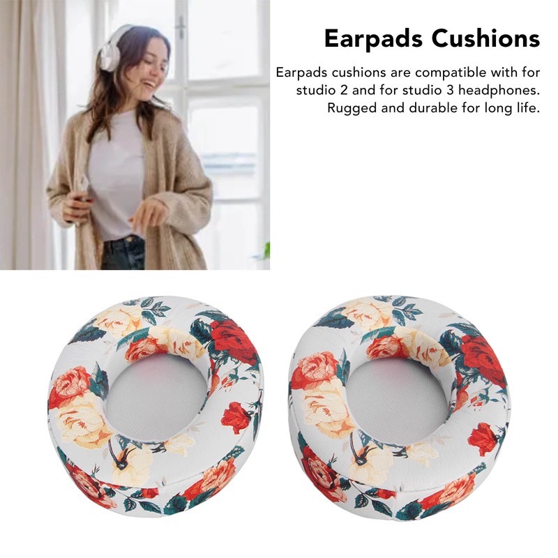 Replacement Ear Cushions Professional Soft Protein Leather Soundproof Memory Foam