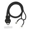 Gourmandies MF-600BK Miffy Multi-Ring Plus Mascot Strap, Black