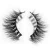 JewelryWe 3D Mink Hair False Eyelashes Black 100% Handmade Eyelashes