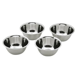 Pearl Metal HC-632 Seasoning Bowl, 3.5 inches (9 cm), Set of 4, Stainless Steel, Kitchen Smile