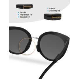 Bowyer 1 Pair Replacement Nose Pads Compatible with Oakley Top Knot/HSTN/Side Swept/Spindrift/Wildrye/Sielo Sunglass-Black