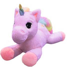 Georgie Porgy Children Plush Unicorn Velvet Cuddly Toy Stuffed Animal Teddy Soft Toy for Girls Gifts (15'' Purple Unicorn)