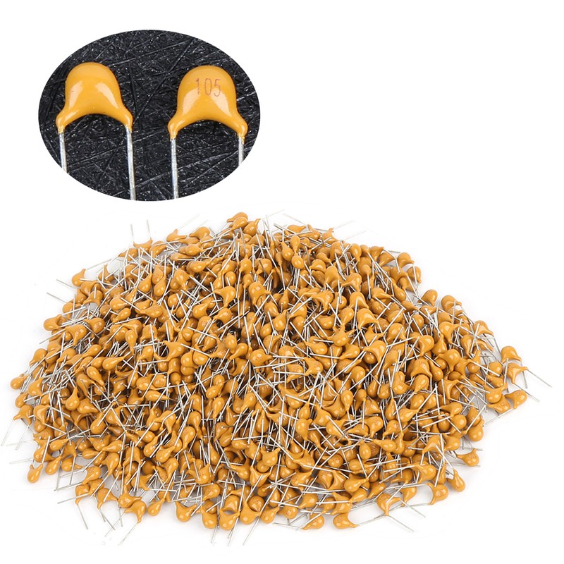 1000Pcs Ceramic Capacitor InLine Monolithic 1UF Pin Pitch 5.08MM DC50V