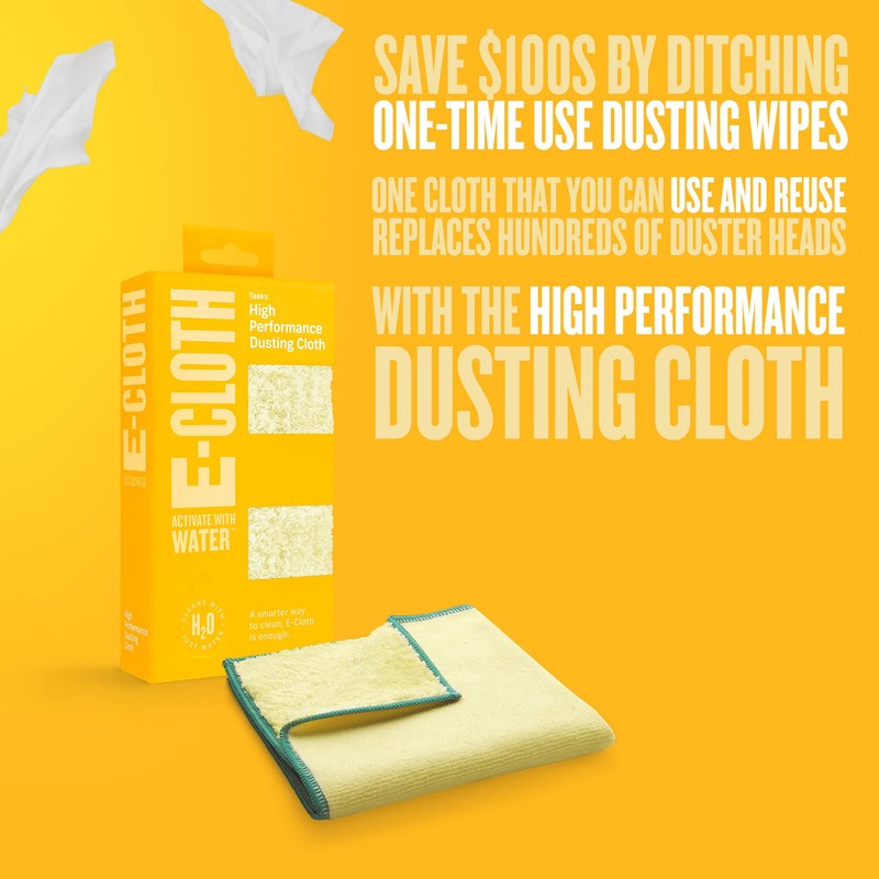 E-Cloth High Performance Dusting Cloth, Reusable Premium Microfiber Cloth for