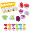 newlng Matching Eggs for Toddlers, Colour and Shape, Montessori Toys,