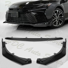 HDC Autosports For 2025-2026 Toyota Camry LE XLE Painted BLK Front Bumper Lip Spoiler Splitter