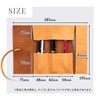 Supple and beautiful aniline leather roll pen case genuine leather