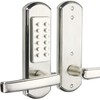 Elemake Left Handed Keyless Door Lock, Mechanical Keypad Door Lock