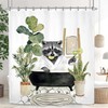 Kalmico Funny Raccoon Animal Shower Curtain 60Wx72L Inch Hilarious Gray