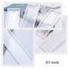 OHPHCALL 8Pcs Bookmark Mold for DIY Crafting Rectangular Epoxy Bookmark