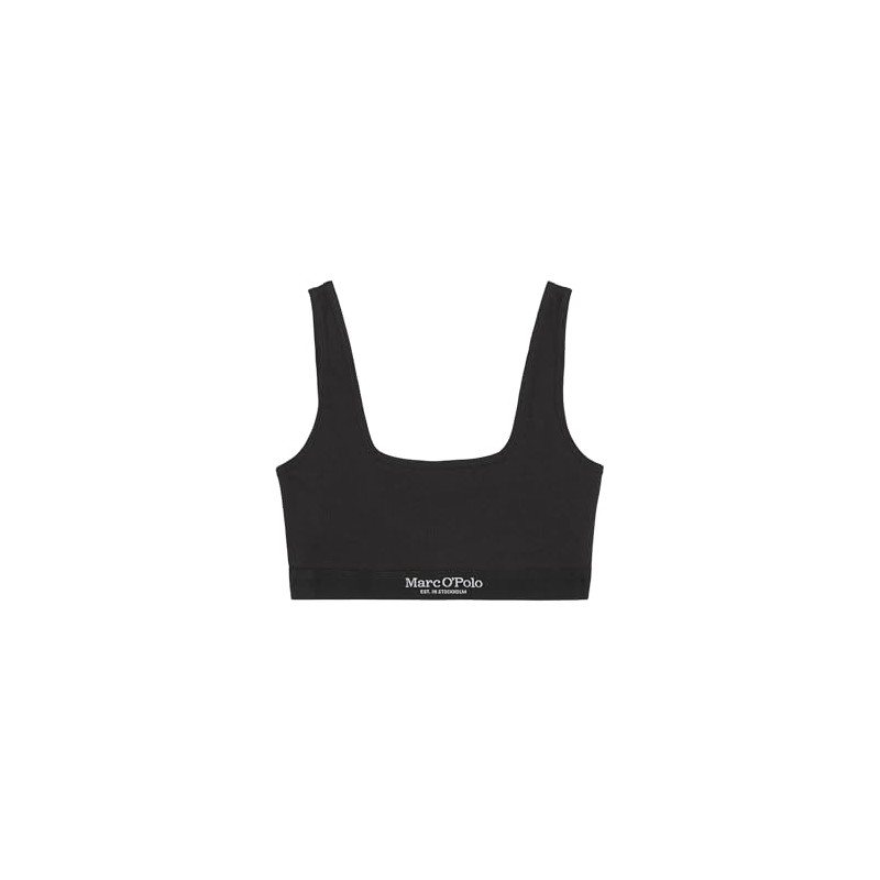 Marc O´Polo Women's Iconc Rib Pullover Bralette Bra, black