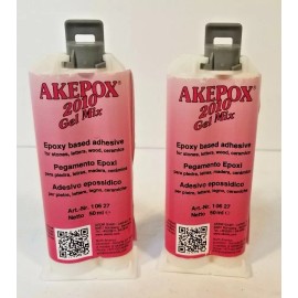 Akemi 2 PACK - Akemi Akepox 2010 Gel-Mix 50ml Cartridge - Epoxy Based Adhesive **NEW**