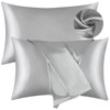 2 Pack Silk Pillowcases for Hair and Skin, Satin Pillow