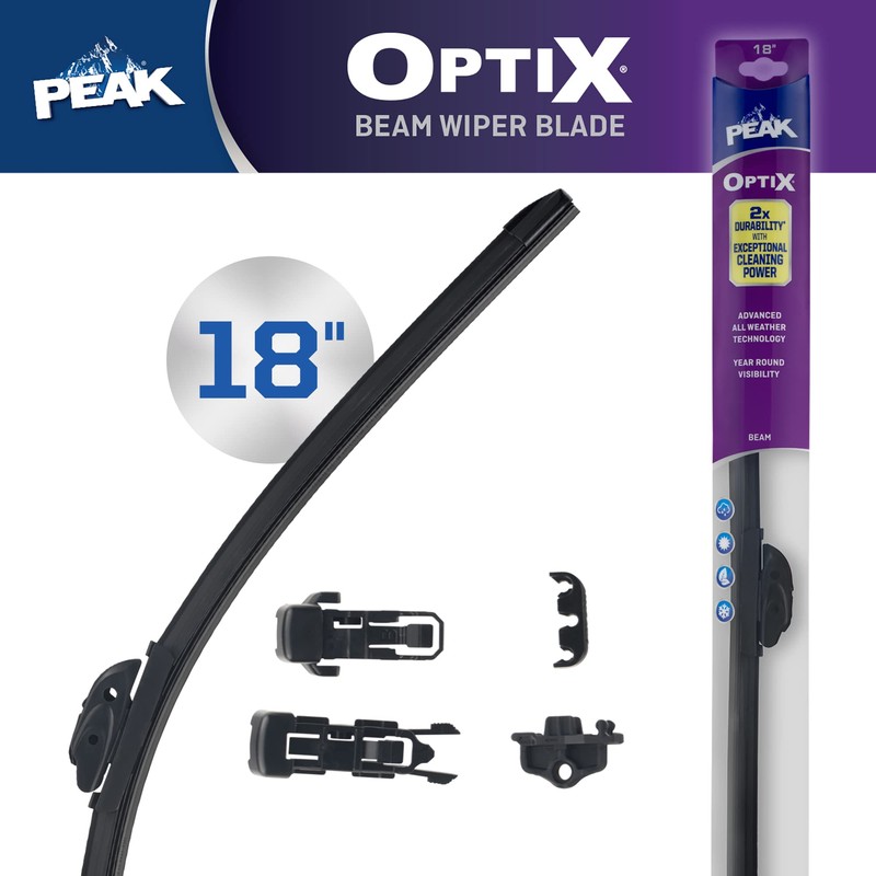 PEAK Optix Beam Wiper Blade, All-Weather Windshield Wiper Blade, Auto