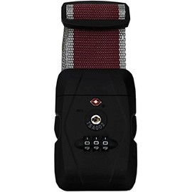 TSA Luggage Strap Suitcase Strap Lock Combination Lock USA Travel Bordeaux Grey