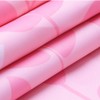 BAIHT HOME Pink Leaves Decor Soft Fabric Shower Curtain Water-Repellent