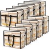 10 Pack 40L Clear Storage Bags - Heavy Duty Vinyl