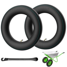Pack of 2 Inner Tubes 4.80/4.00-8 for Wheelbarrow Wheel, Wheelbarrow Inner Tube, Inner Tube, Pneumatic Tyres, Rubber Hose, Wheelbarrow Hose, Tyre Tube, Replacement Hose