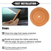 X AUTOHAUX Car Door Edge Guard, 32.8ft U Shape Rubber