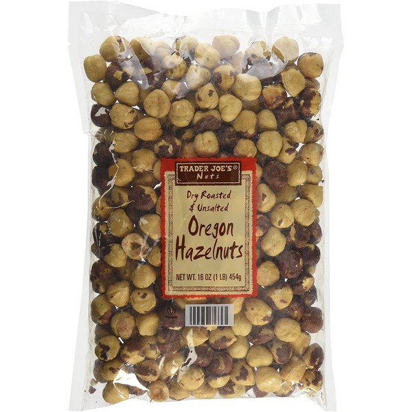 Trader Joe's Nuts Oven Roasted & Unsalted Oregon Hazelnuts - 16oz Set of 2
