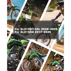 NACORE Motorcycle Clutch Brake Levers for KLX140/140L 2008-2025, KLX140G 2017-2025 Dirt Bikes, Green