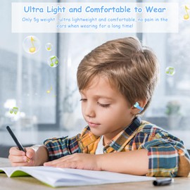 BANIGIPA Kids True Wireless Earbuds, Bluetooth 5.4 Open Ear Headphones for Boys Girls Teens, Light Comfortable, 85dB Healthy Volume Control Protect Hearing, Built-in Mic for Calling School Travel