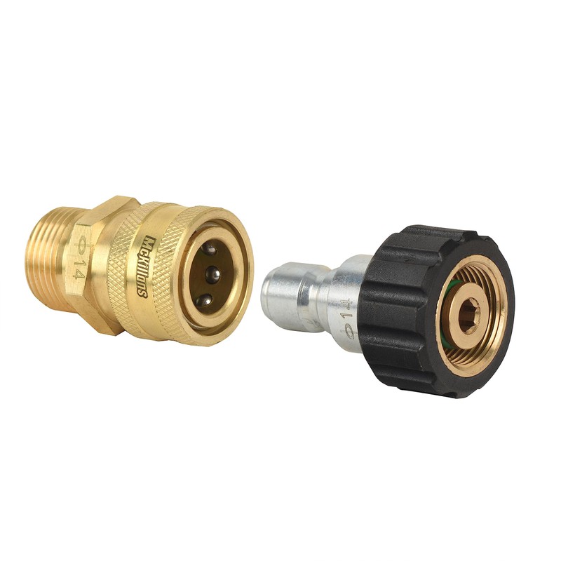 McKillans® Pressure Washer Quick Connect Kit, M22-14mm to 3/8" Male