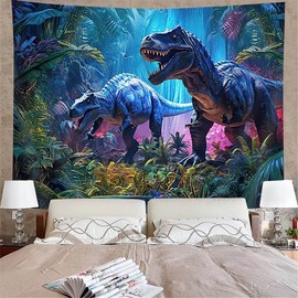 FENDROM Dinosaur Tapestry for Boys Room Decor Jurassic Wild Anicient Animals Wall Tapestries Nature Forest Fairytales Dinosaur Wall Hanging Inches for Bedroom Living Room Dorm
