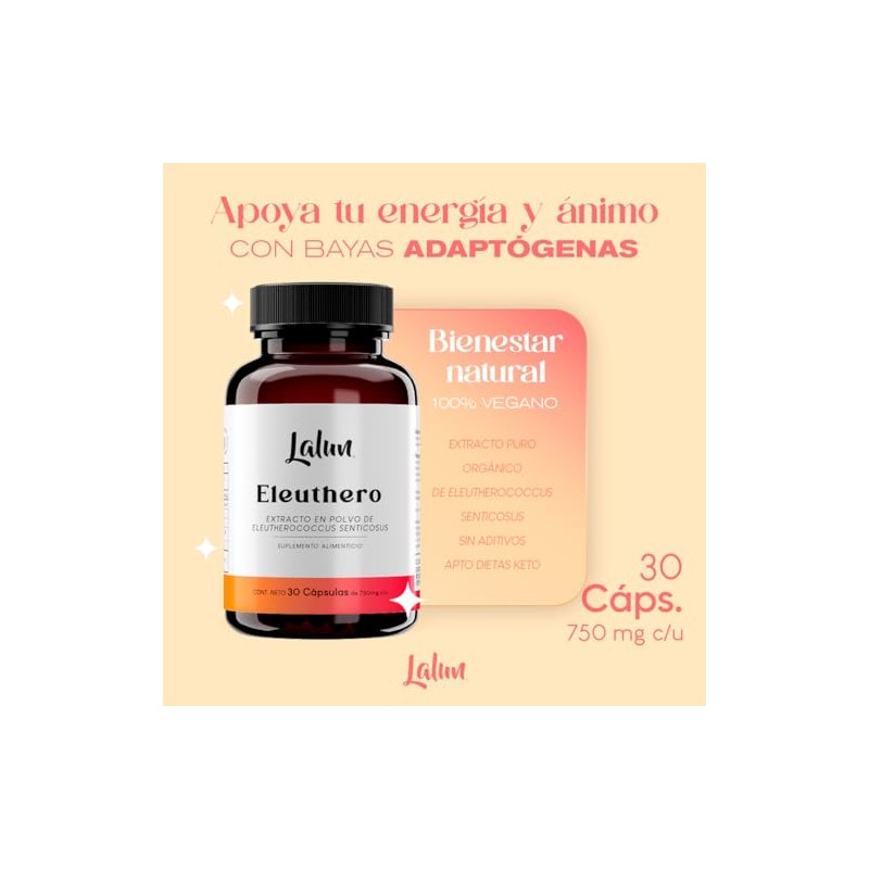 Eleuthero Extracto Orgnico 100 Puro Raz Adaptgenos Naturales Cpsulas Veganas
