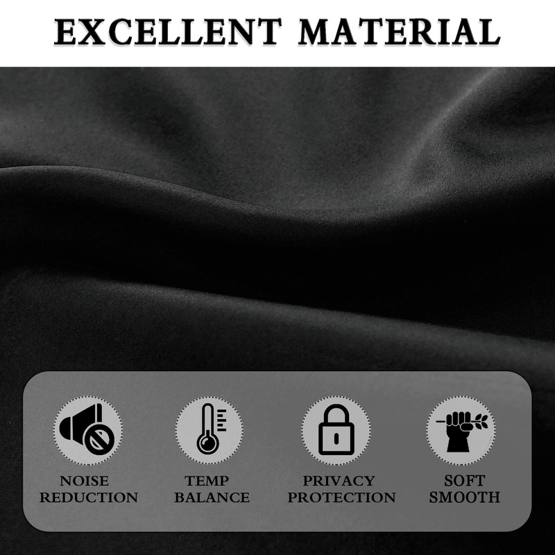 DONREN 99% Blackout Curtains for Windows - Windows Shades Energy