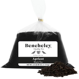 White Coffee Apricot Premium Black Tea, Breakfast Fruit-Flavored Blend, 2.5lb Bulk Bag, Smooth, Mellow, Aromatic, Perfect for Home & Café