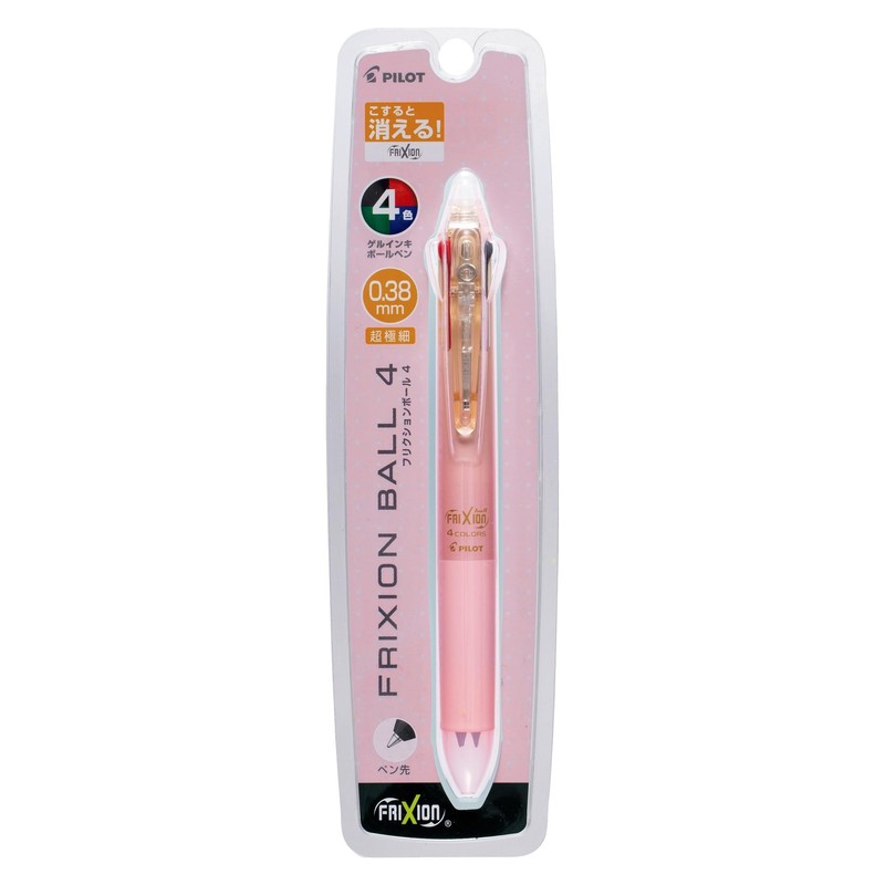 PILOT Ballpoint Pen, FriXion Ball 4, 0.38mm, Gradient Pink, PLKFB80UFGRP
