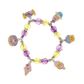 Baker Ross FE456 Candy Charm Bracelet Sets 3 Pieces Perfect for Kids Jewellery Making, Beading Activities or Party Crafts