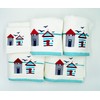 Pack of 2 Luxury Beach Hut & Birds Hand Towels