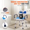 VEVOR Swivel Shower Chair 360 Degree, Adjustable Shower Seat with