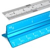 THLHKD Architectural Scale Ruler 12-Inches: with 12" Stainless Steel Ruler,
